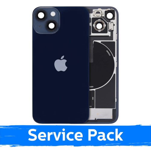Aizmugurējais vāciņš, saderīgs ar Apple iPhone 14 / Pusnakts melns / (Service Pack)