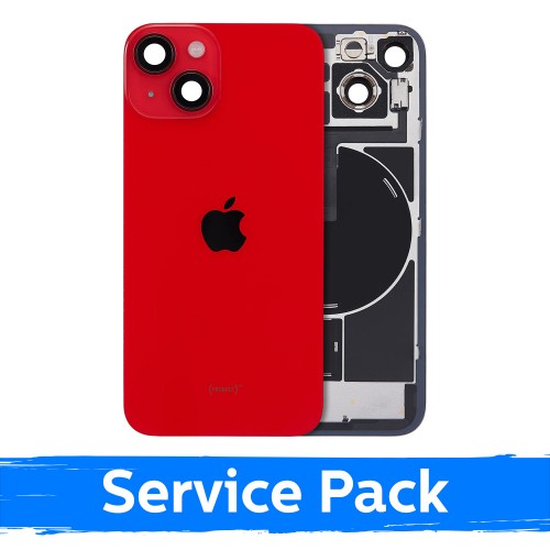 Aizmugurējais vāciņš, saderīgs ar Apple iPhone 14 / Sarkans / (Service Pack)