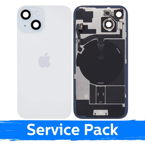 Задняя крышка, совместима с Apple iPhone 15 / Синий / (Service Pack)