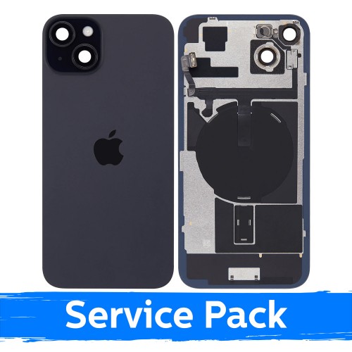 Aizmugurējais vāciņš saderīgs ar Apple iPhone 15 Plus / melns / (Service Pack)