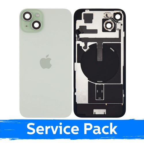 Задняя крышка совместимая с Apple iPhone 15 Plus / зеленая / (Service Pack)