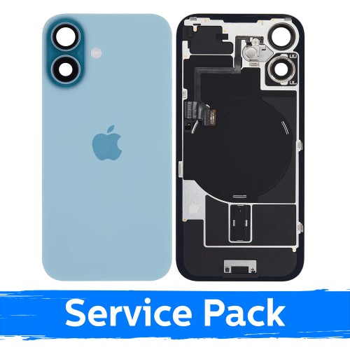 Aizmugurējais vāciņš saderīgs ar Apple iPhone 16 / Teal / (Service Pack)