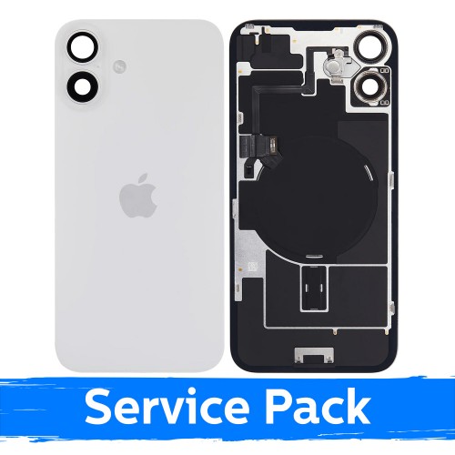Aizmugurējais vāciņš saderīgs ar Apple iPhone 16 Plus / balts / (Service Pack)