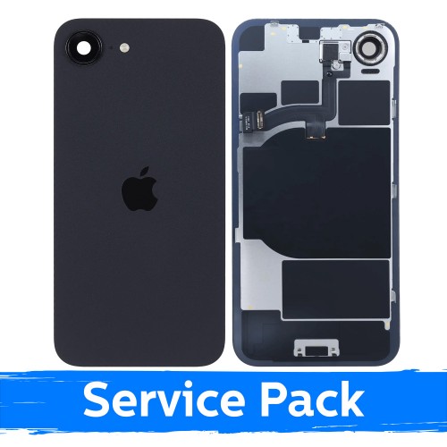 Задний чехол, совместимый с Apple iPhone 16e / Черный / (Service Pack)