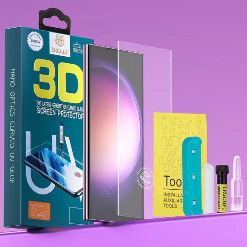 Ekrāna aizsargs "3D Design UV Glue" Samsung G975 S10 Plus (Blister)