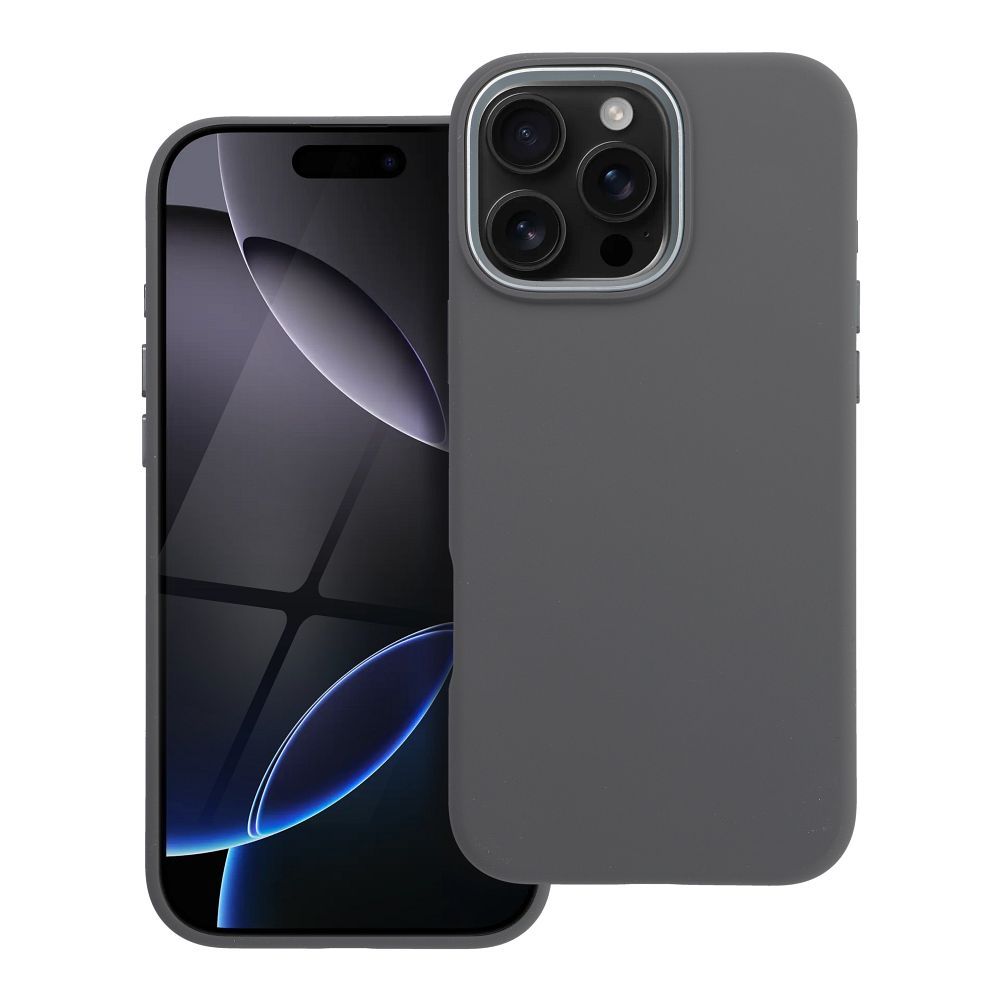 Maciņš priekš iPhone 16 PRO MAX Forcell F-Protect Frame Premium saderīgs ar Magsafe pelēks