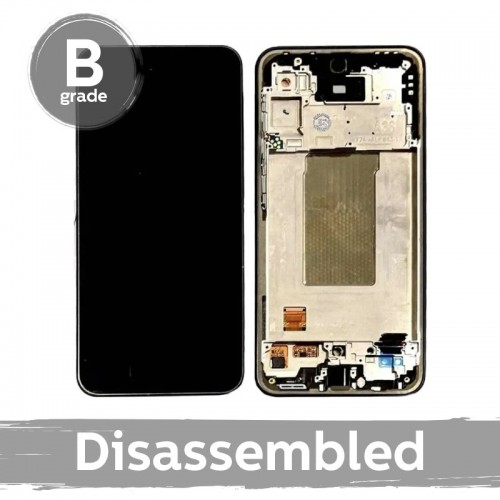 LCD ekrāns saderīgs ar Samsung A366 A36 5G ar rāmi / Lime / (9/10 izjaukts)