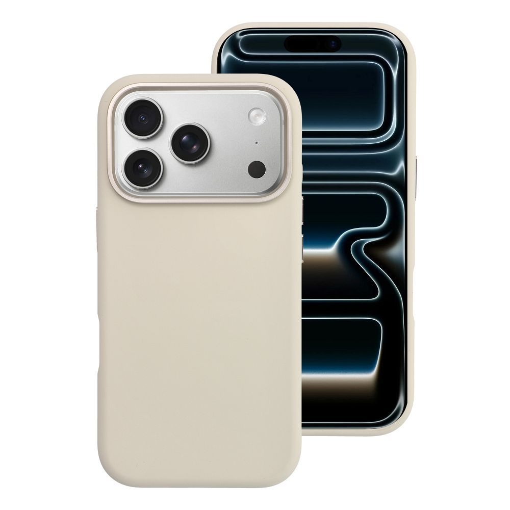 Maciņš telefonam iPhone 17 PRO Forcell F-Protect Frame Premium saderīgs ar Magsafe antīkbalts