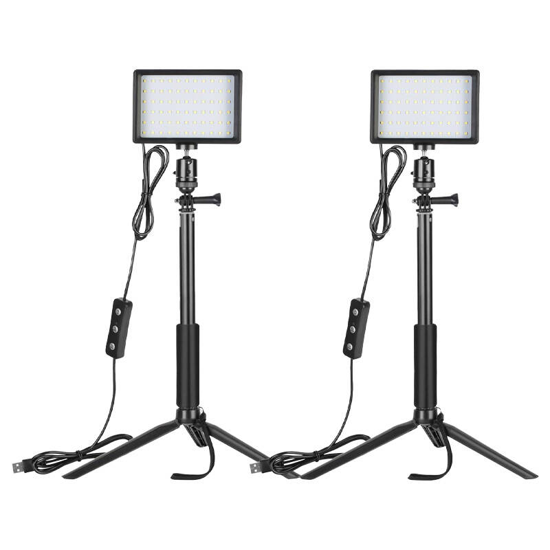 Komplekts Neewer ZC-10S divas LED lampas + filtri + statīvi