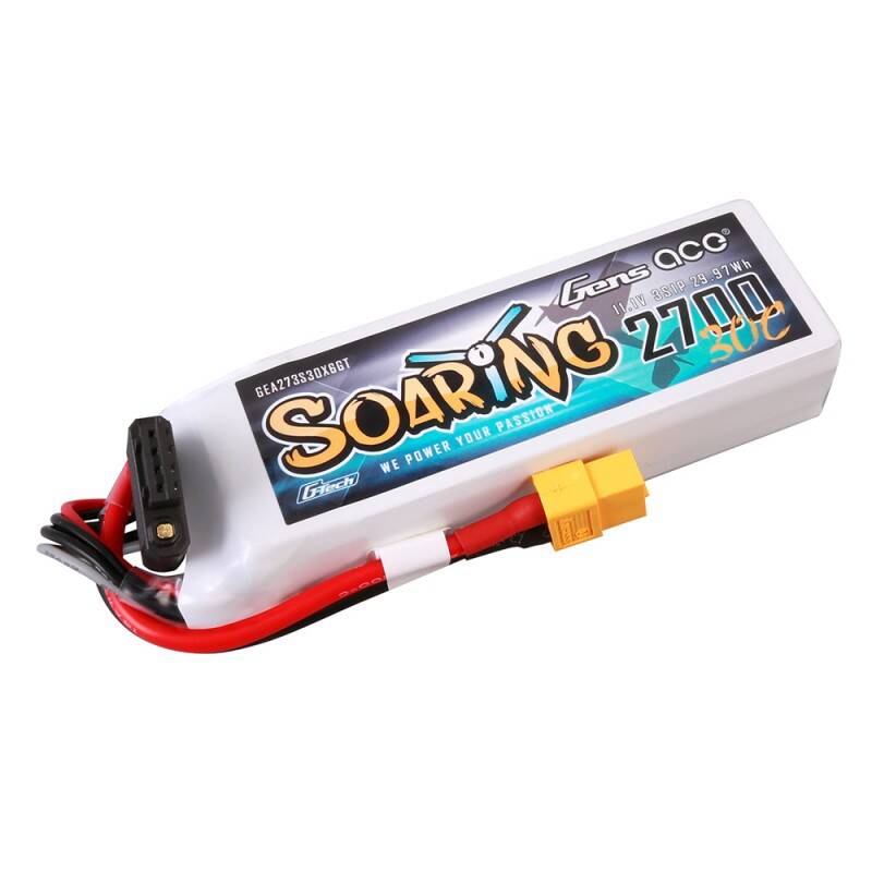 Литий-полимерный аккумулятор Gens ace G-Tech Soaring 2700 мА·ч, 11,1 В, 30C, 3S1P