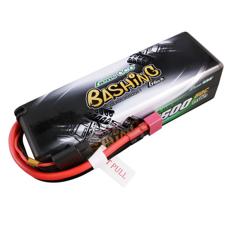 Автомобильный аккумулятор Gens ace G-Tech 5500 мА·ч, 11,1 В, 3S1P, 60C, HardCase, 15#