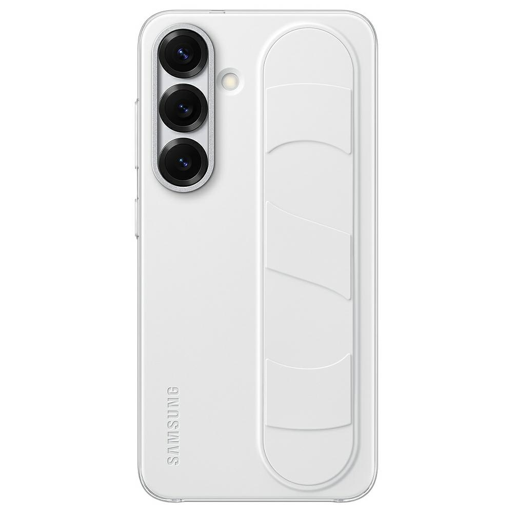 Samsung Standing Grip Case vāciņš, paredzēts Samsung Galaxy S25, balts