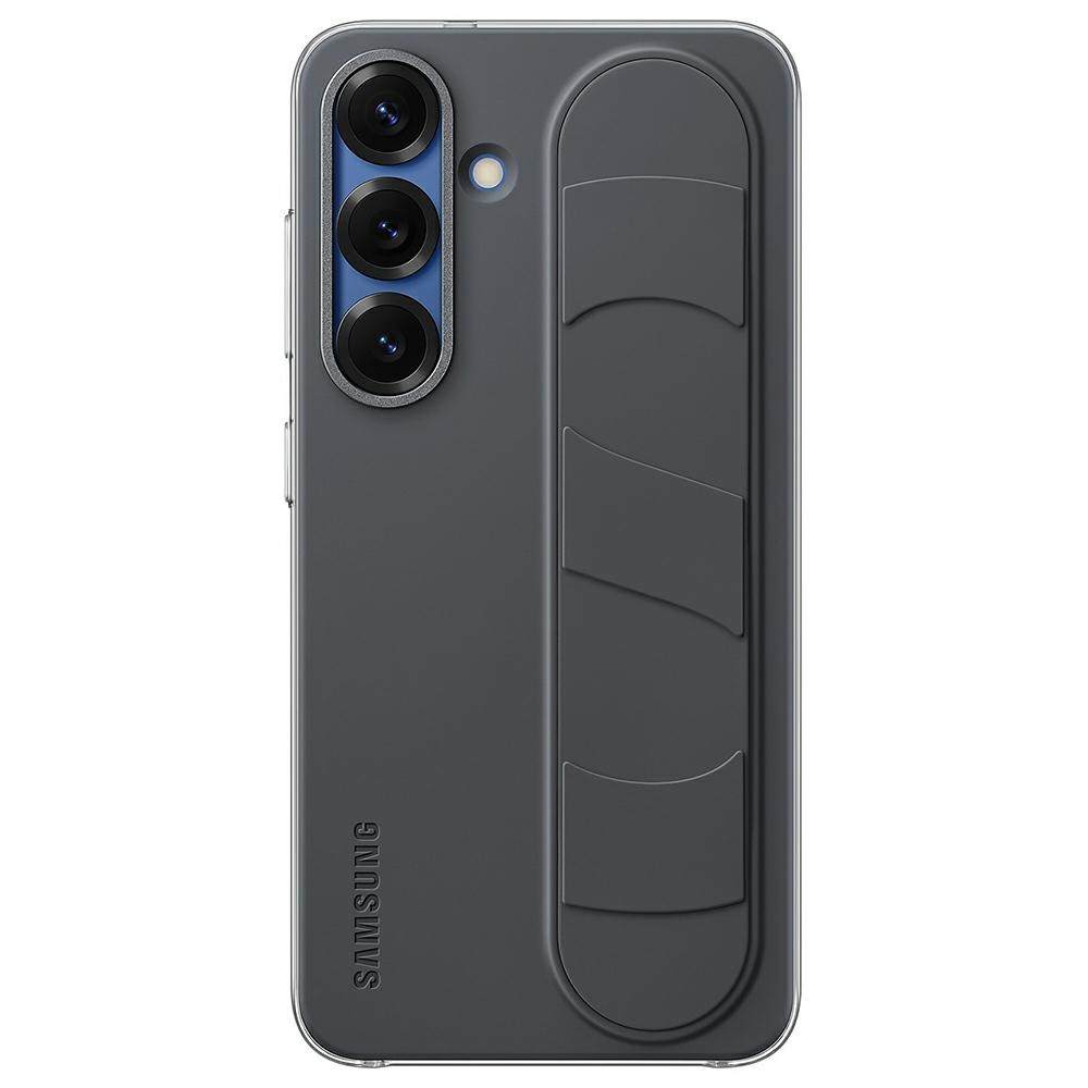 Samsung Standing Grip Case vāciņš, paredzēts Samsung Galaxy S25, melns