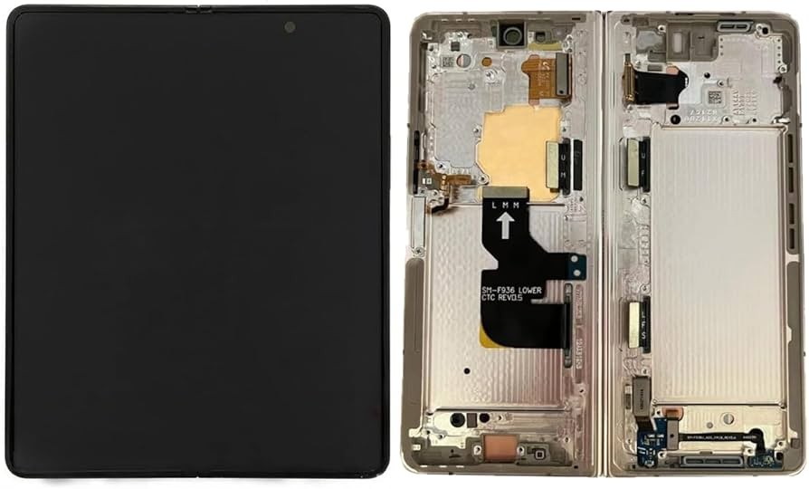 LCD ekrāns Samsung F936 Z Fold4 5G ar skārienekrānu (iekšējais) Beige oriģināls (lietots Grade B)