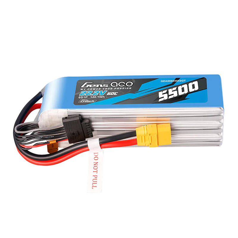 Akumulators Gens Ace G-Tech 5500 mAh, 22,2 V, 60C, 6S1P LIPO ar XT90 savienotāju