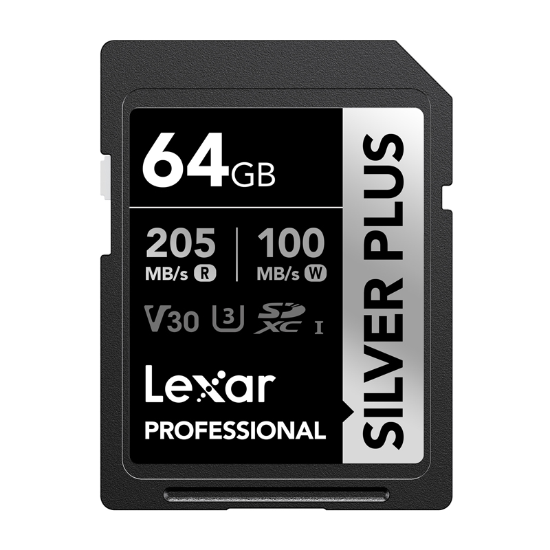 Lexar Professional SILVER PLUS SDXC 64 GB atmiņas karte