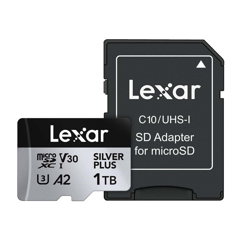 Lexar High-Performance Silver Plus microSDXC atmiņas karte 1 TB + adapteris