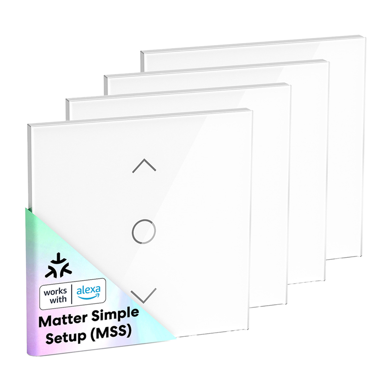 MEROSS MRS100MA(EU) умный Wi-Fi (Matter) выключатель рулонных жалюзи (комплект 4 шт.)