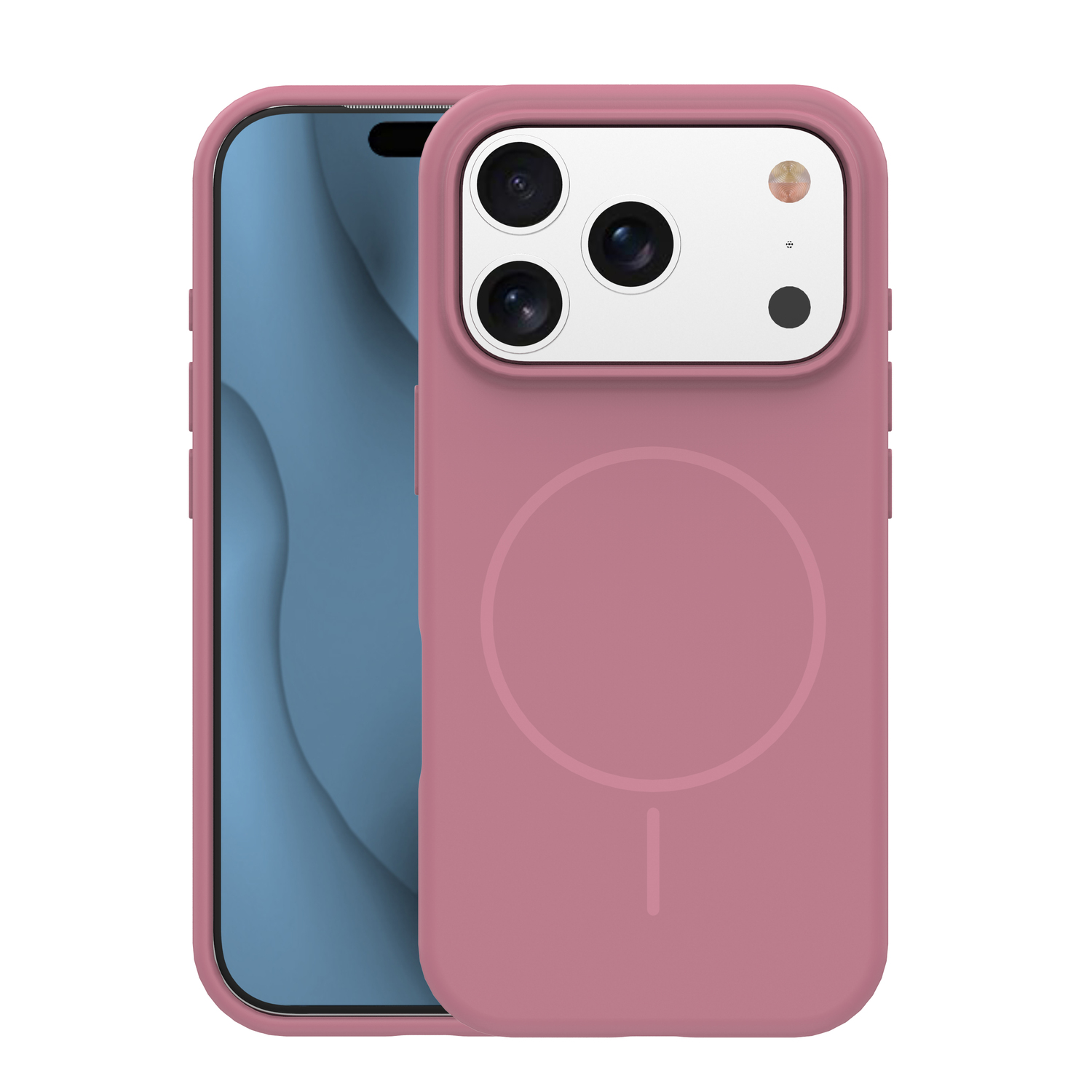Silicone Thin Mag maciņš iPhone 17 Pro Max 6,9" rozā