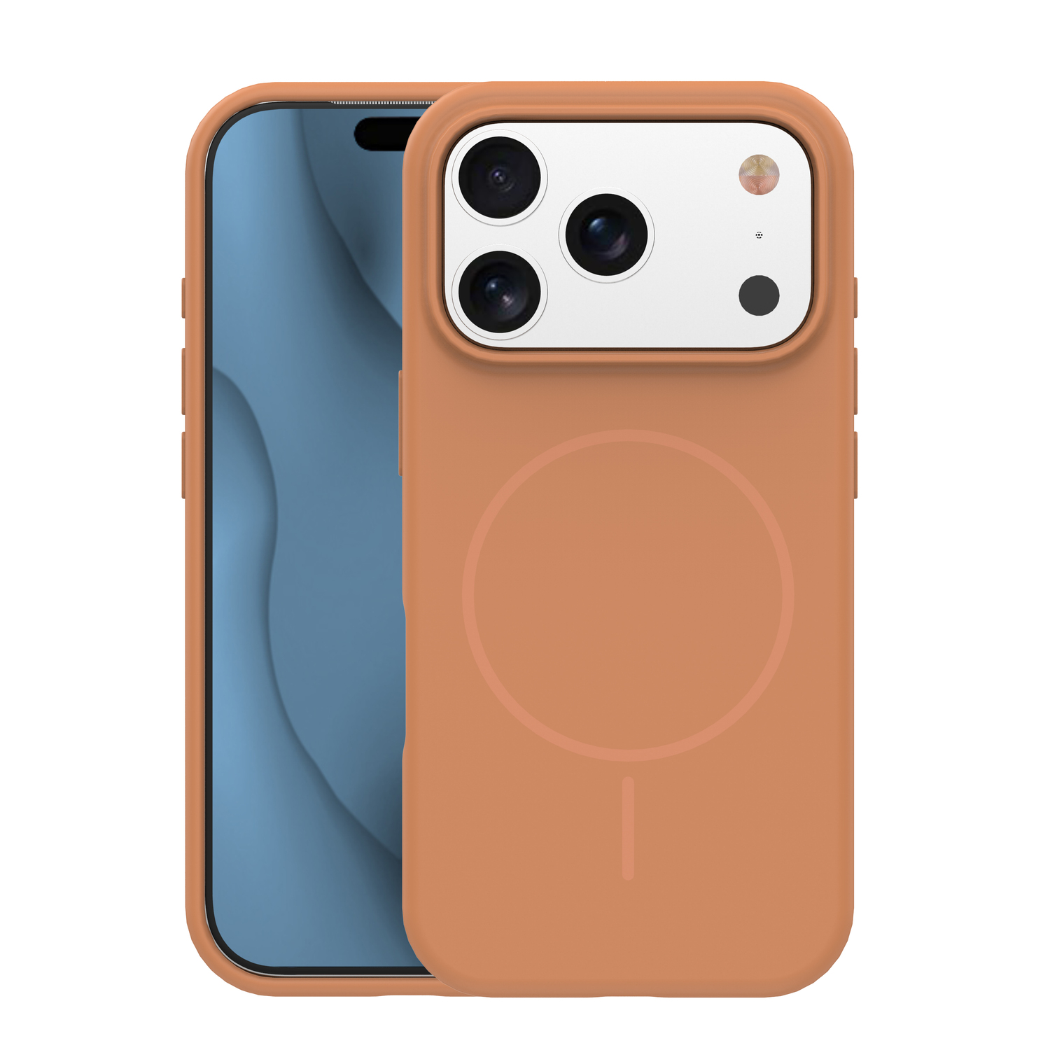 Silicone Thin Mag maciņš iPhone 17 Pro Max 6,9" karameļu