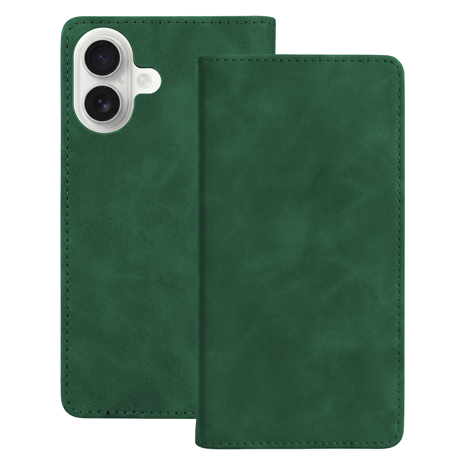 Smart Suede maciņš priekš iPhone 16 6,1", zaļš