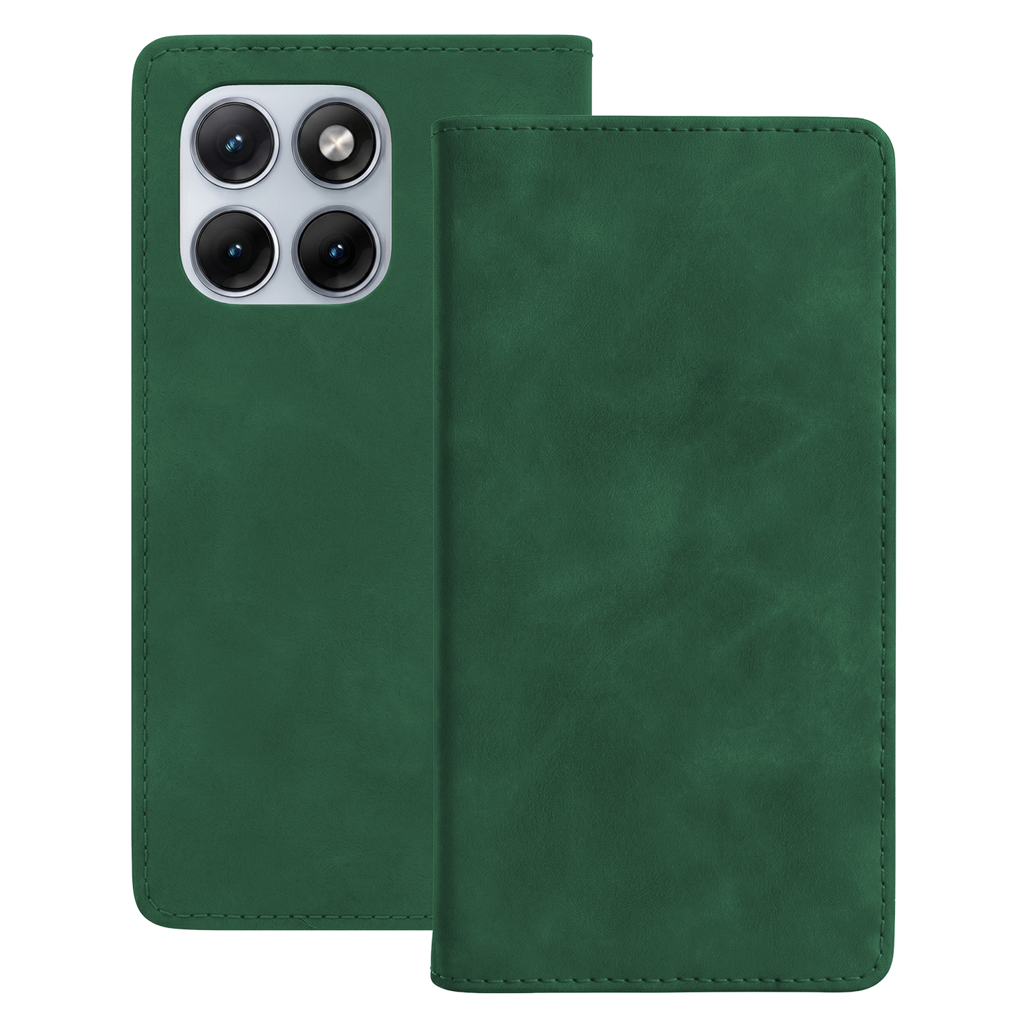 Smart Suede maciņš priekš Motorola Edge 70 Fusion, zaļš