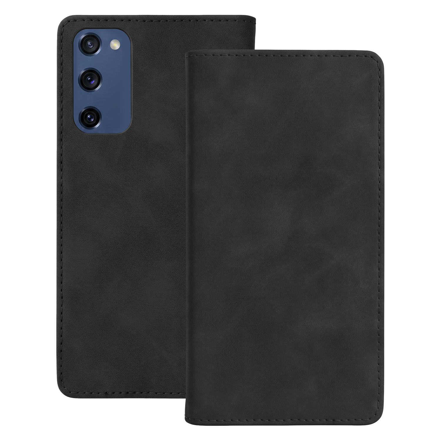 Smart Suede viedtālruņa apvalks Samsung Galaxy S20 FE / S20 Lite / S20 FE 5G melns