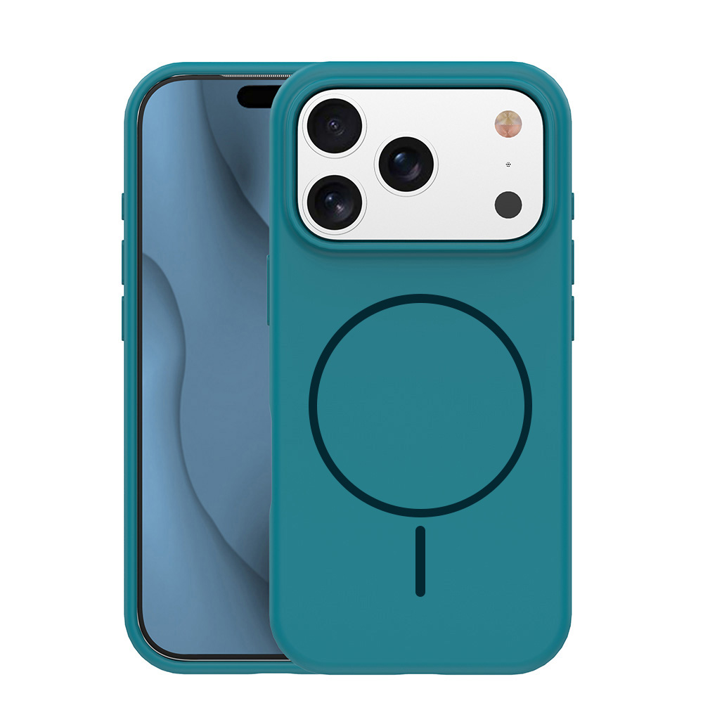 Silicone Thin Mag maciņš iPhone 16 6,1" tirkīza