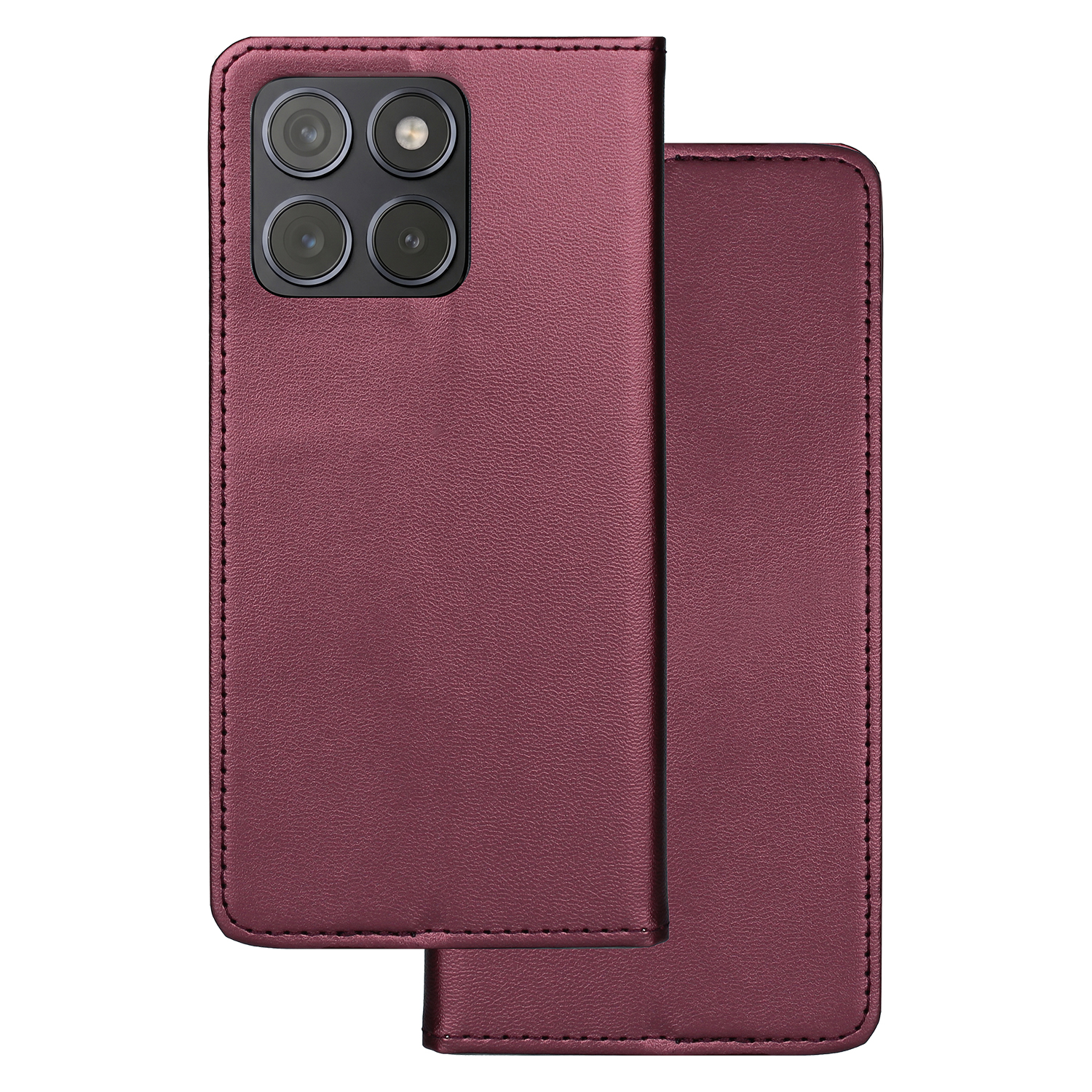 Smart Magnetic maciņš priekš Motorola Edge 70 Fusion bordo