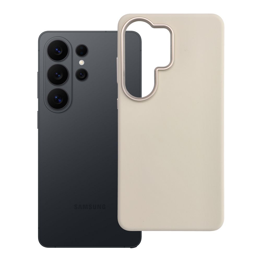 Maciņš Samsung S26 ULTRA Forcell F-Protect Frame Premium saderīgs ar MagSafe antīkais balts