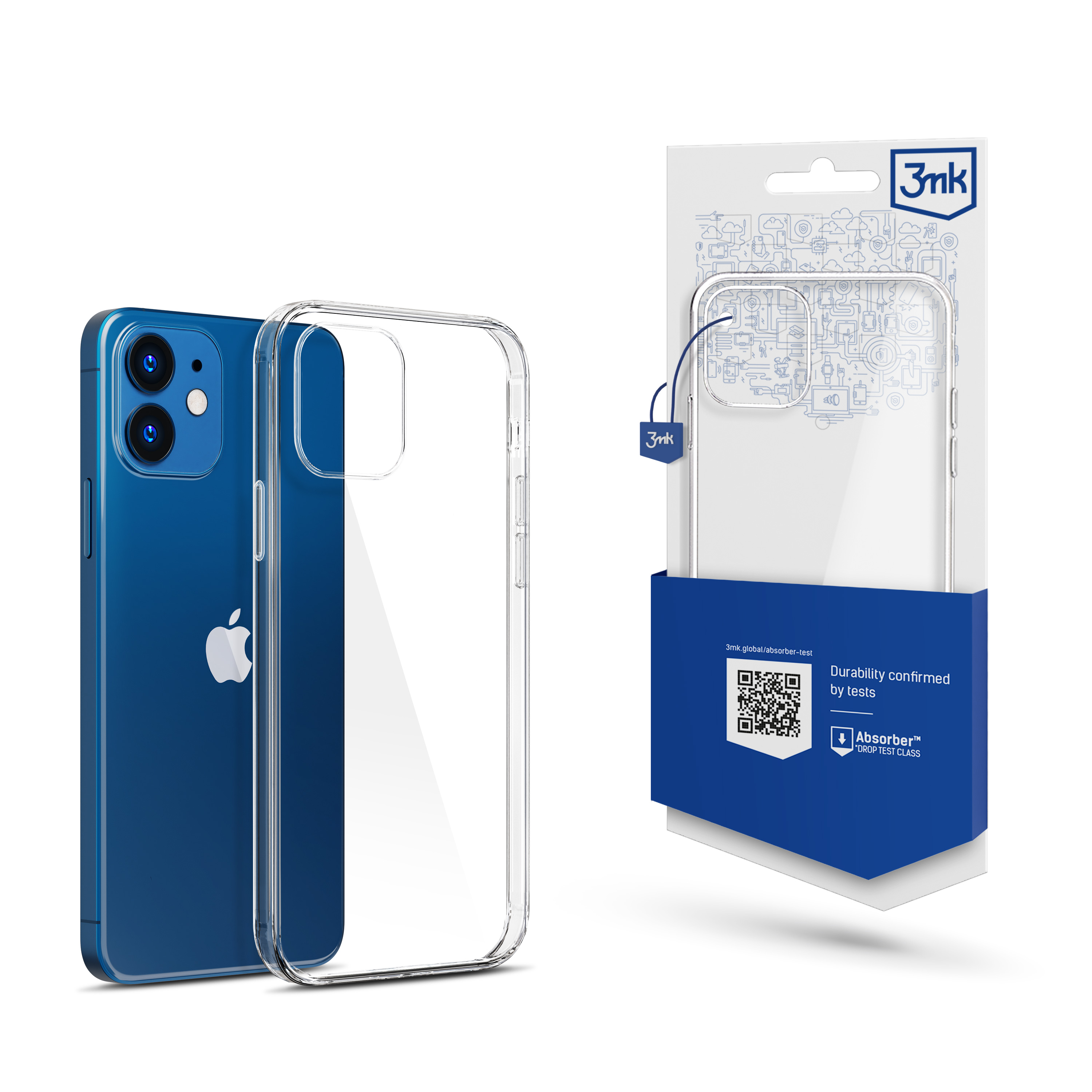 Apple iPhone 12 Mini - 3mk caurspīdīgs apvalks