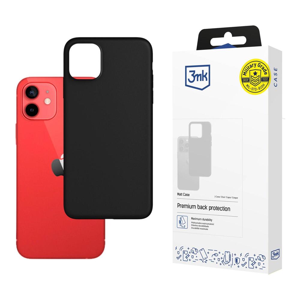 Apple iPhone 12 Mini - 3mk matēts apvalks melns