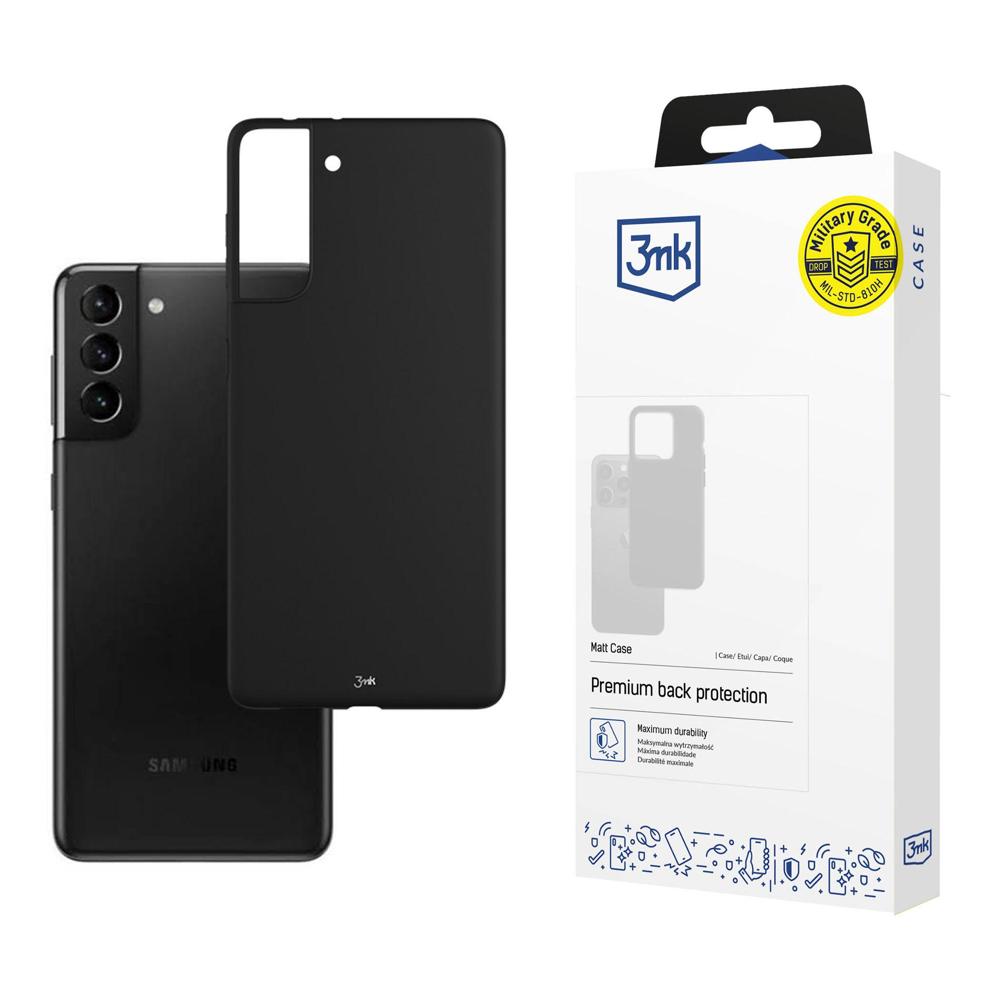 Samsung Galaxy S21 5G - 3mk matēts apvalks melns