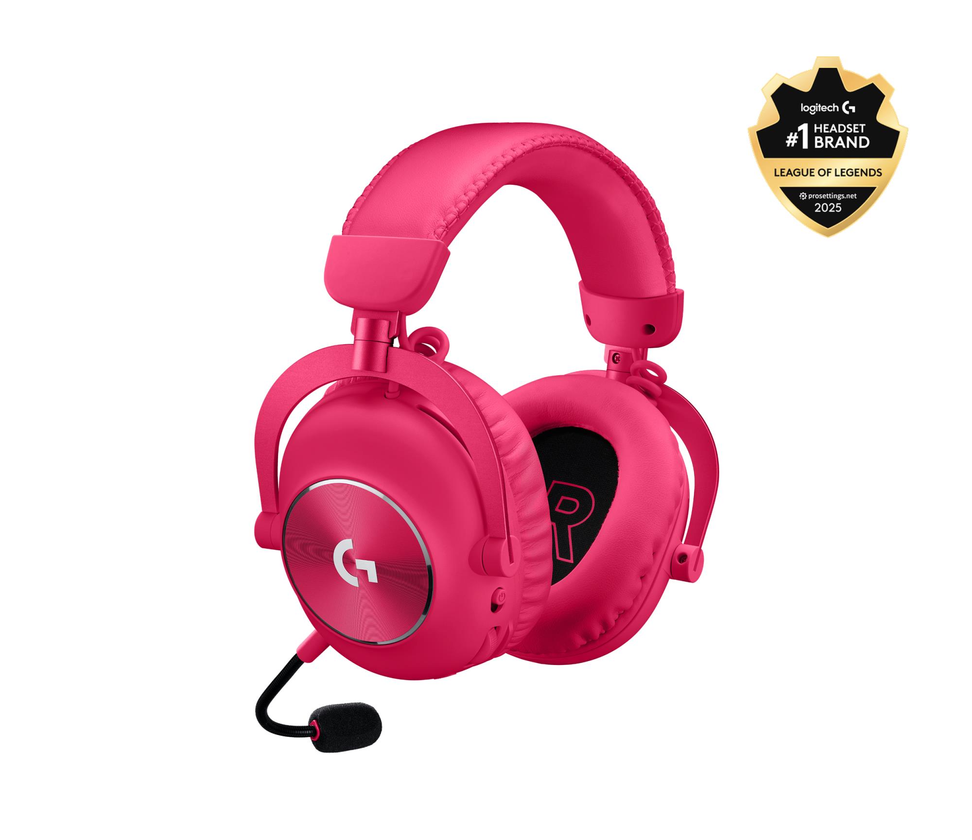 Austiņas ar mikrofonu Logitech G Pro X 2 Gaming/Rozā