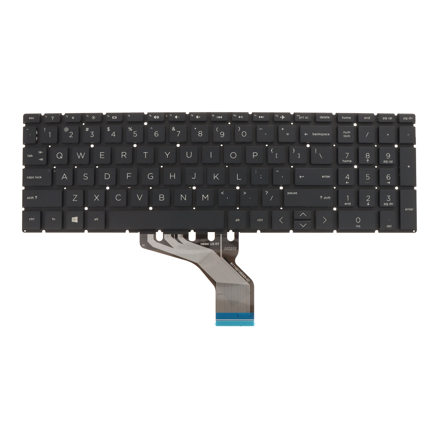 Tastatūra HP 17-BY / 250 G7 / 255 G7 / 256 G7 / 250 G8 / 255 G8 / 256 G8 US
