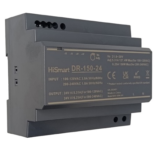 Barošanas bloks 24V, 6.25A, 150W, DIN