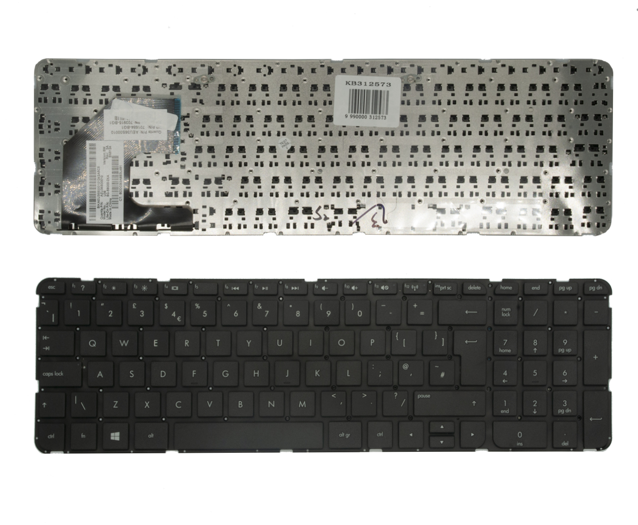 Tastatūra HP: Touchsmart 15-b (UK)