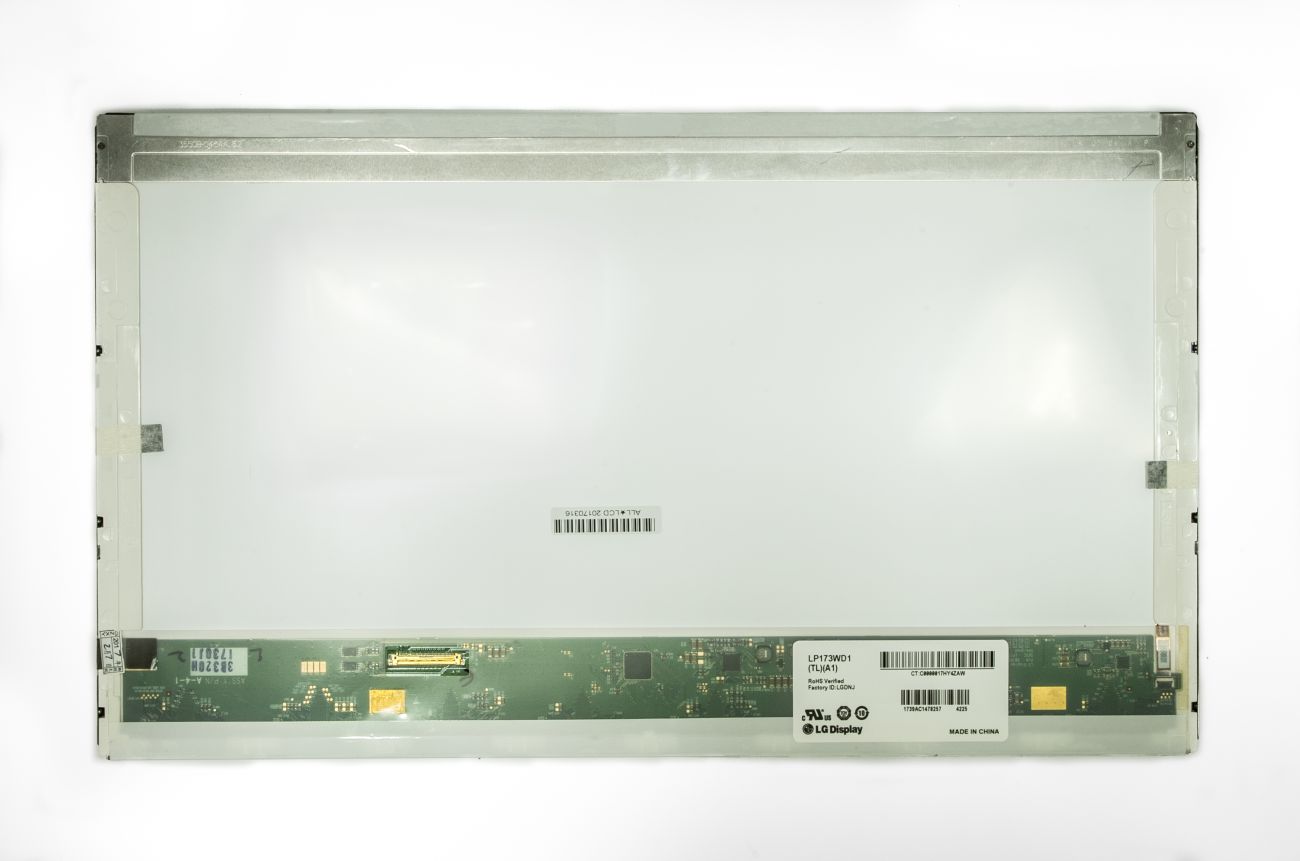 LCD ekrāns 17.3" 1600x900 HD, LED, matēts, 40pin (kreisajā), A+