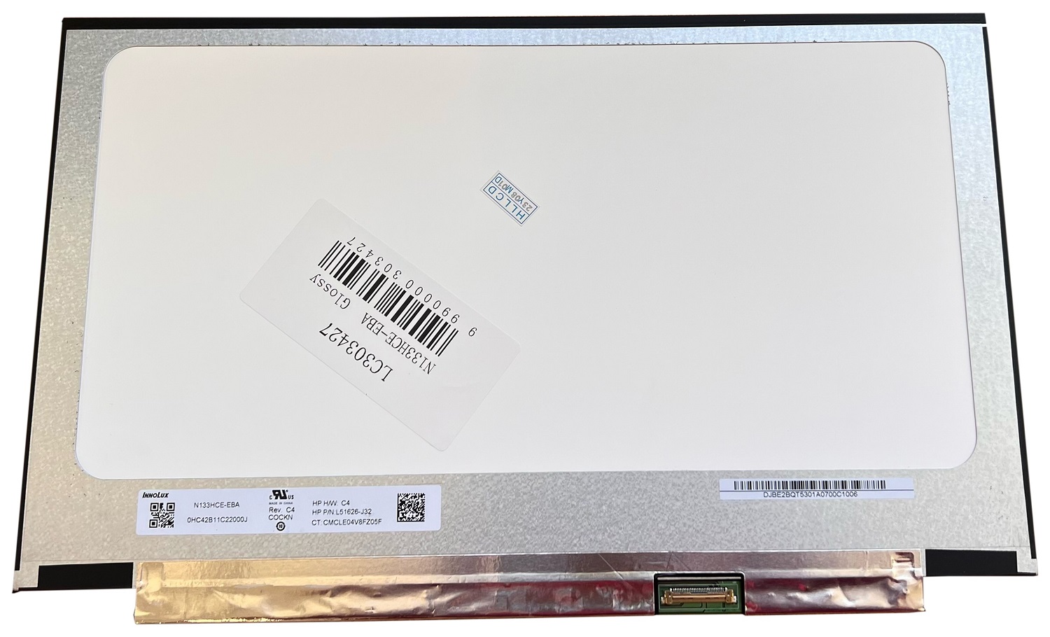 Portatīvā datora LCD ekrāns 13,3" 1920 x 1080 FHD, LED, SLIM, IPS, spīdīga, 30pin (labā), A+