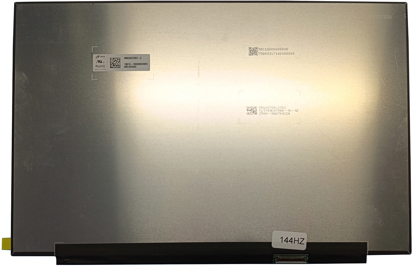 Portatīvā datora LCD ekrāns 16,0" 1920 x 1200 WUXGA, 144Hz, WLED, matēta, 40pin (labā), A+