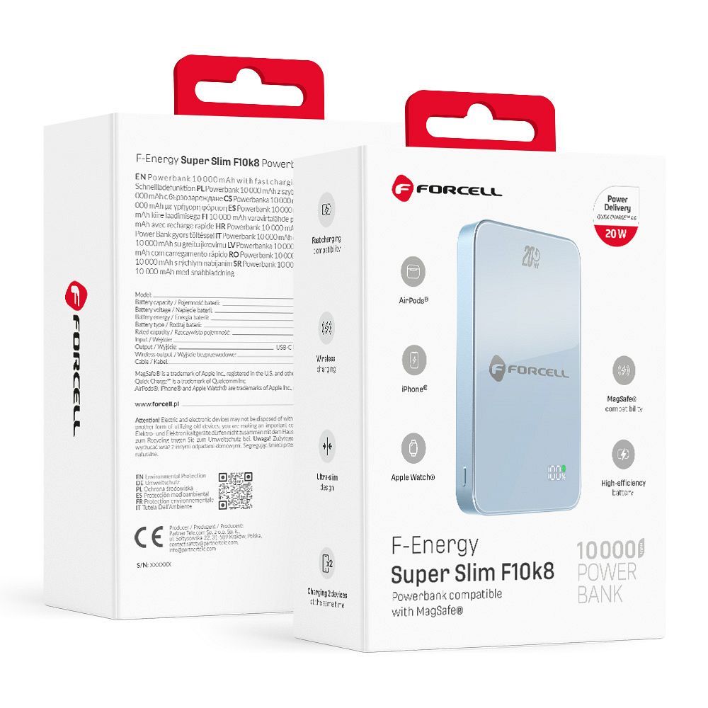 Powerbank saderīgs ar MagSafe Forcell F-Energy