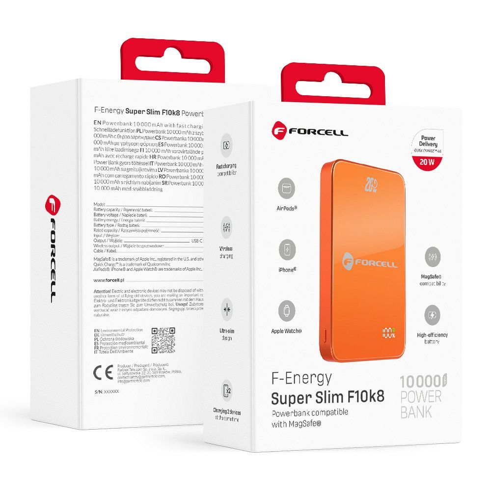 Powerbank saderīgs ar MagSafe Forcell F-Energy