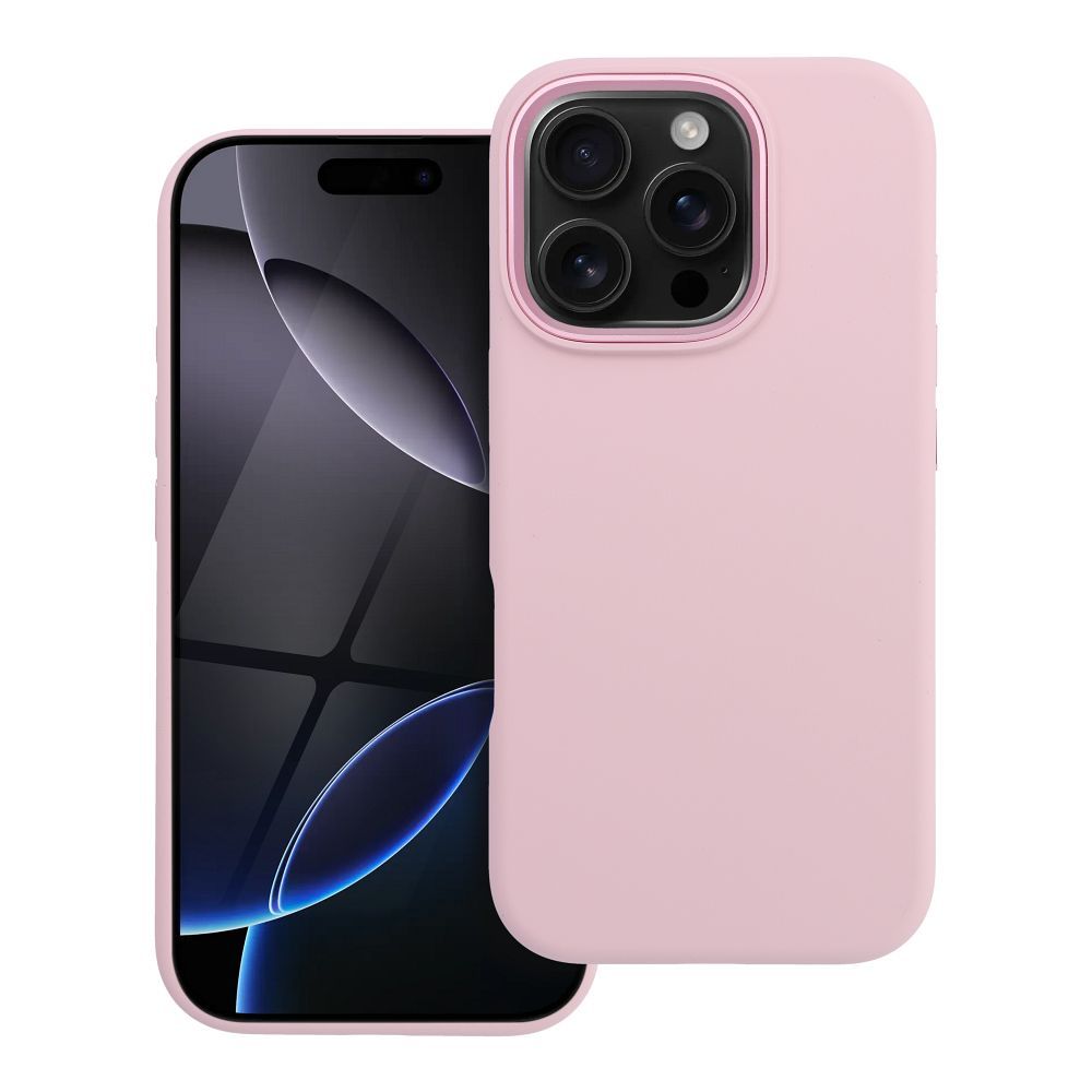Case for iPhone 16 PRO Forcell F-Protect Frame Premium compatible with Magsafe pink
