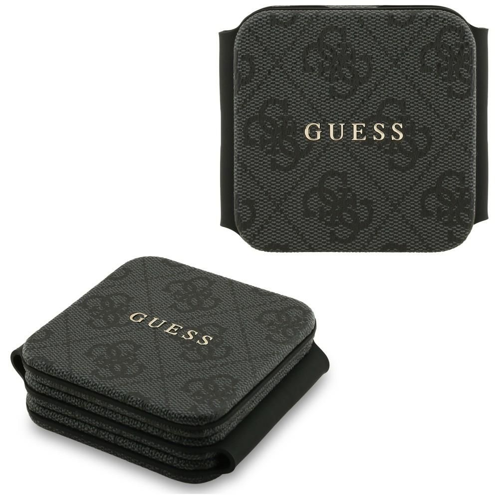 Bezvadu lādētājs 3in1 saderīgs ar MagSafe 15W GUESS GUE005639 melns