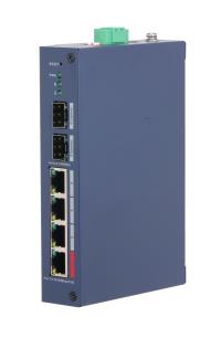 Komutators Dahua CHS4206-4ET-90 Pārvaldāms L2 Galda 4xRJ-45 porti Fast Ethernet (10/100) 4xFast Ethernet porti PoE budžets 90 W