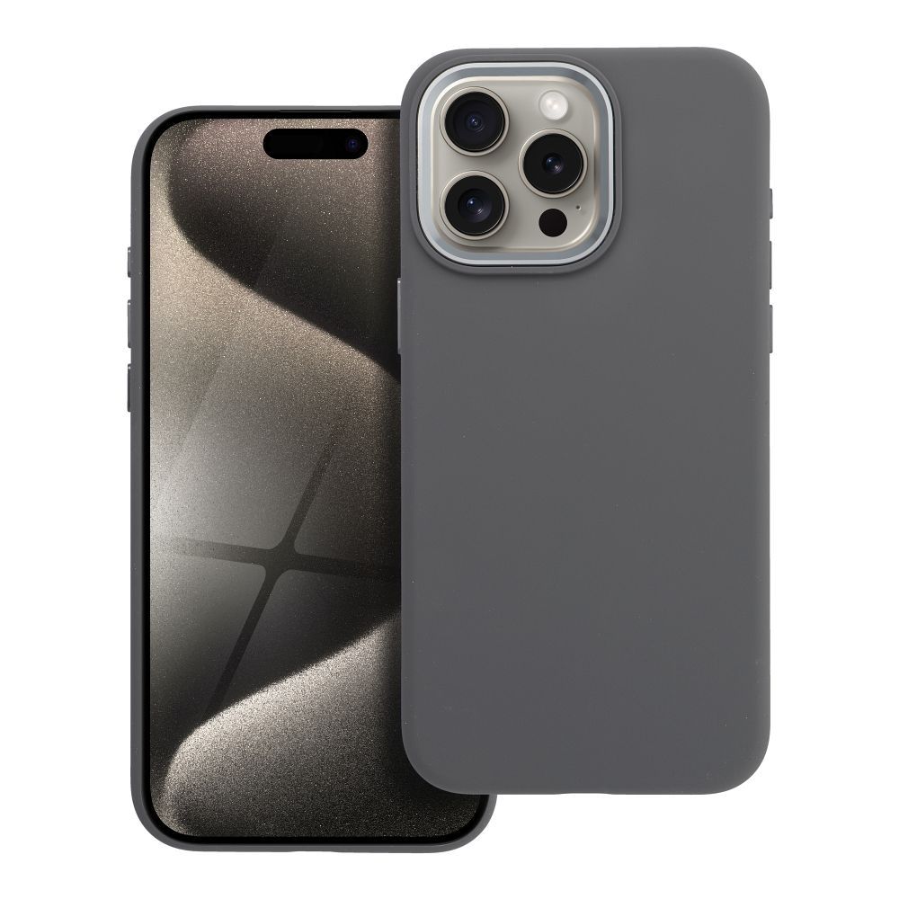 Case for iPhone 15 PRO MAX Forcell F-Protect Frame Premium compatible with Magsafe gray
