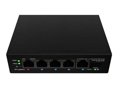 LANBERG komutators POE 1xBT 3xAT SFP+ETH DIN