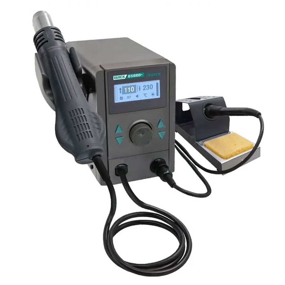 QUICK 8586D+ mikro-lodēšanas stacija „2-in-1“