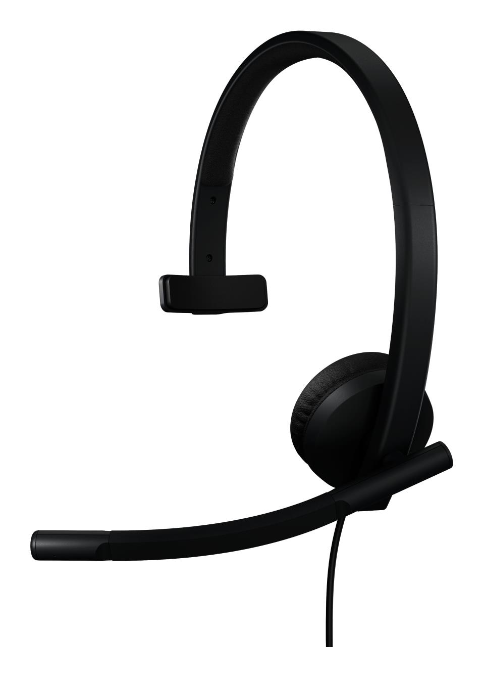 Austiņas ar mikrofonu Logitech H570E Mono USB/Melnas