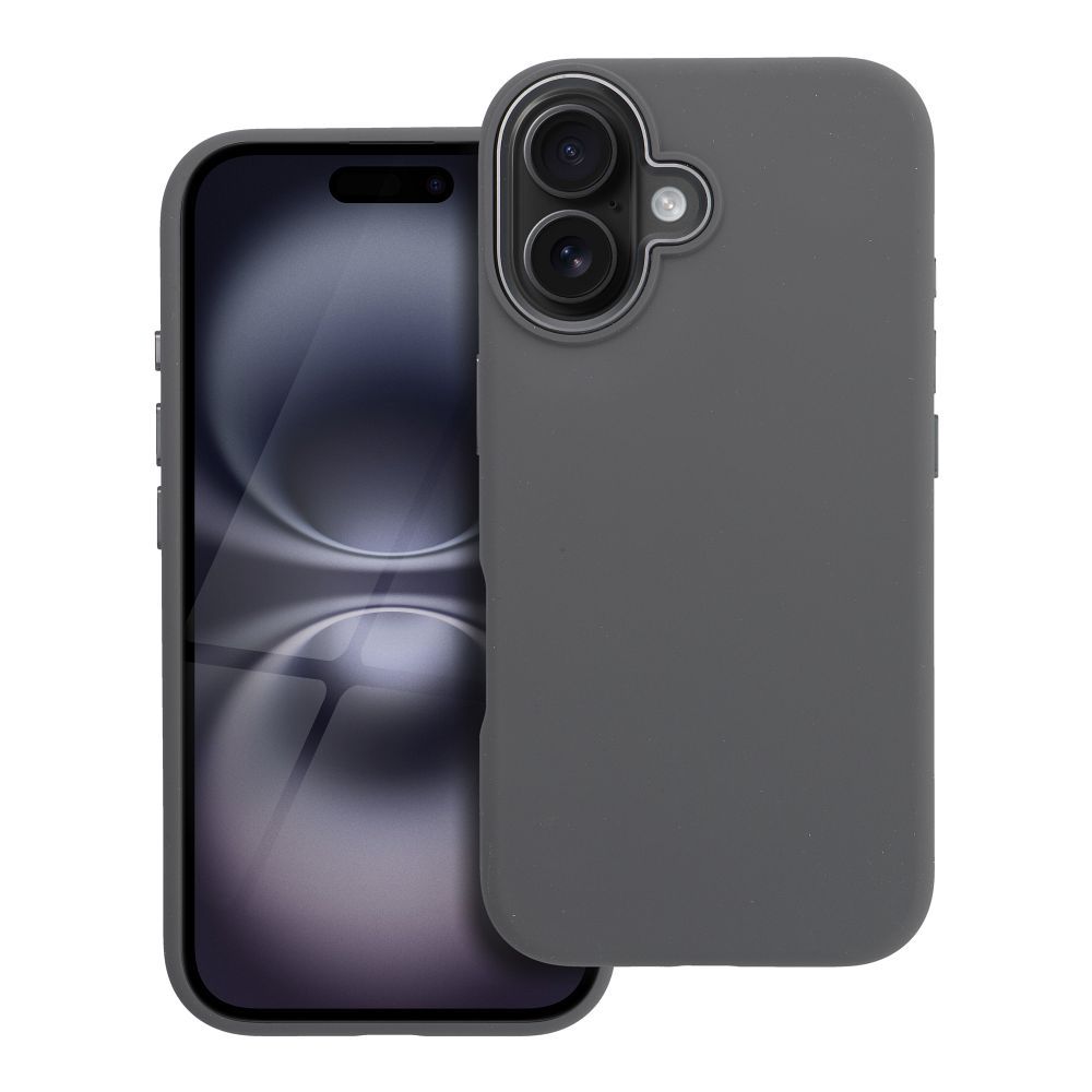 Maciņš priekš iPhone 16 Forcell F-Protect Frame Premium saderīgs ar Magsafe pelēks